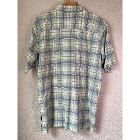 Patagonia Organic Cotton Plaid Short Sleeve Button Up Shirt Mens L - Picture 4 of 4
